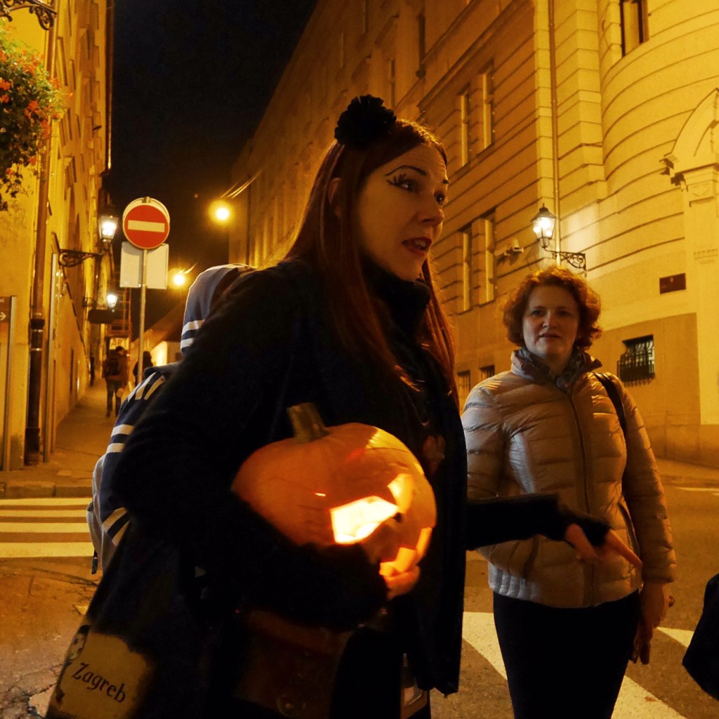 I met some great Zagreb folks, like Iva here from the Ghostly Walks tour put on by Secret Zagreb. She's a passionate historian, so you'll learn neat stuff.