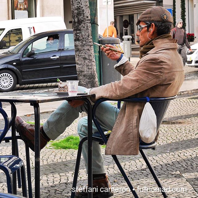 This guy should be your European Idol. How to be yourself and linger longly. I loved people-watching this dude. He brought his own cup and saucer and spoon to the square and transferred his paper-cup espresso to his china. Now that's how you do Europe. By meeeee.