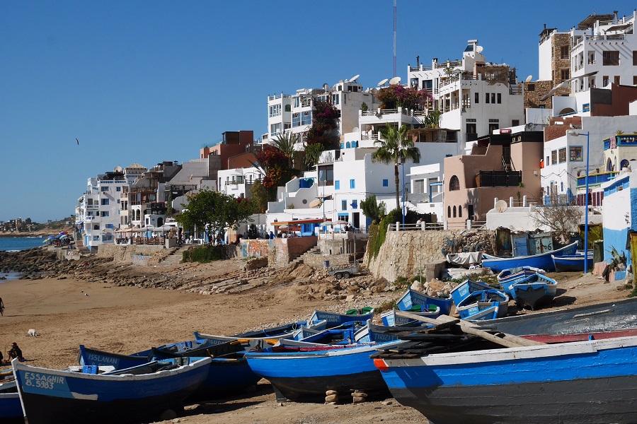 The village of Taghazout, Morocco, or my home for about 40 days.
