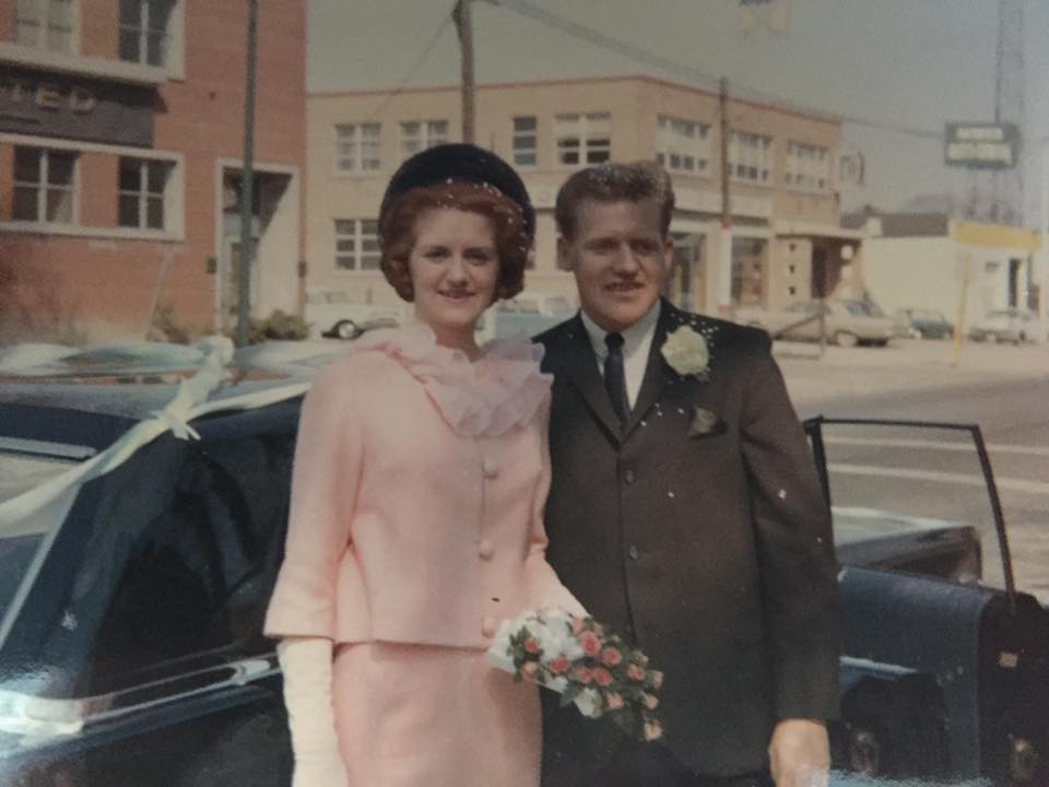 My parents on their wedding day. Both are dead now and I find myself alone. Being orphaned with no spouse or kids is a weirdly adrift feeling, but I hope to master this loss in some way, sometime in days ahead.
